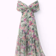 Bloom Off-Shoulder Floral Dress