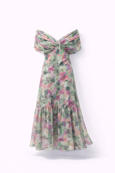 Bloom Off-Shoulder Floral Dress