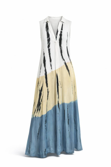 Abstract Flow Printed Maxi Dress