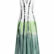 Abstract Flow Printed Maxi Dress