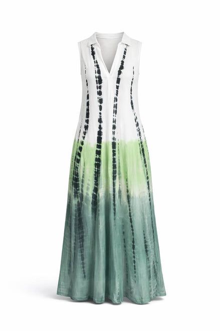 Abstract Flow Printed Maxi Dress