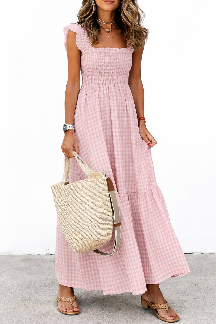 Plaid Maxi Dress