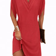 Flowy V-Neck Mini Dress