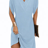 Flowy V-Neck Mini Dress