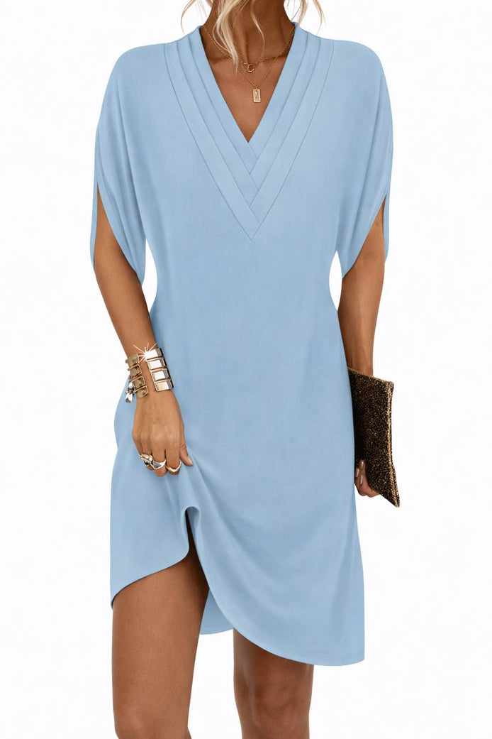 Flowy V-Neck Mini Dress