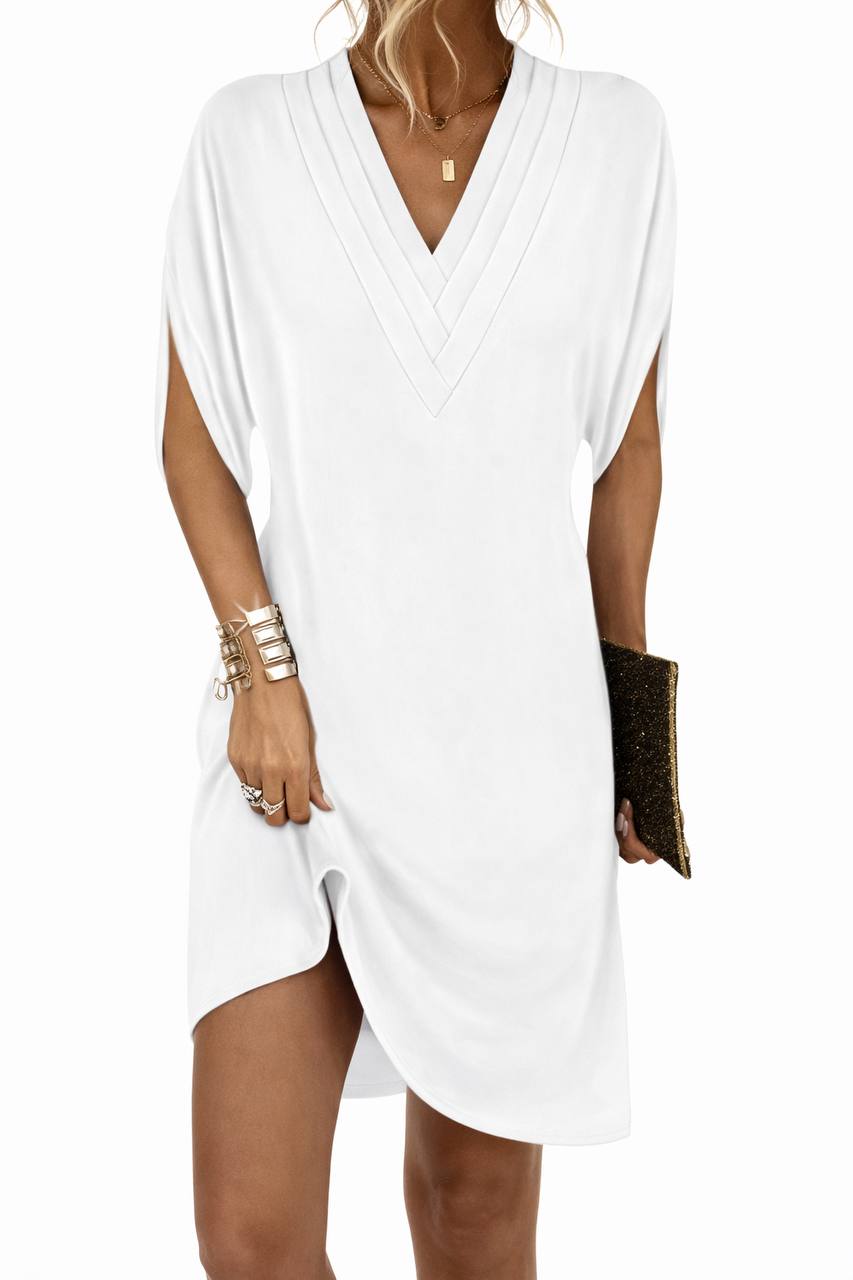 Flowy V-Neck Mini Dress