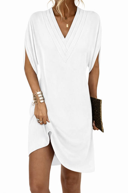 Flowy V-Neck Mini Dress