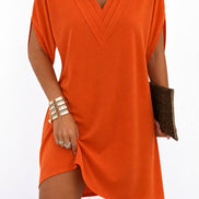 Flowy V-Neck Mini Dress