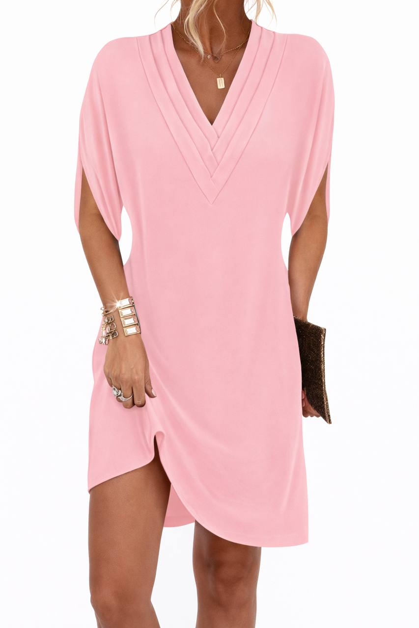 Flowy V-Neck Mini Dress