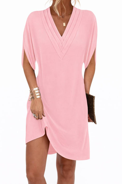 Flowy V-Neck Mini Dress