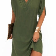 Flowy V-Neck Mini Dress