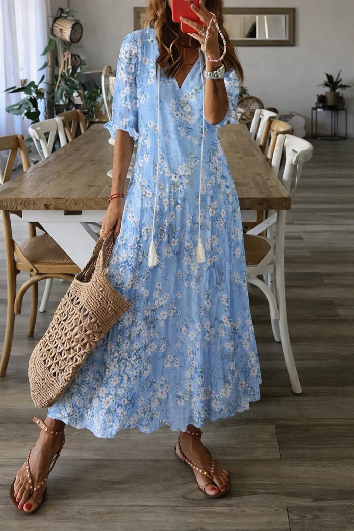 Romantic Boho Floral Dress