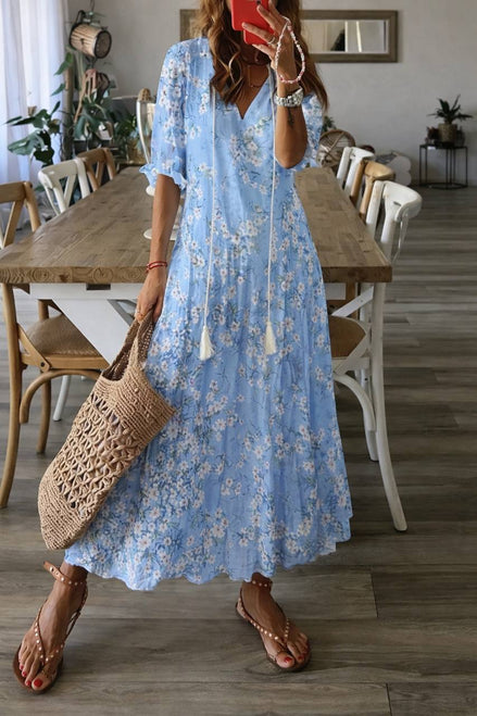 Romantic Boho Floral Dress