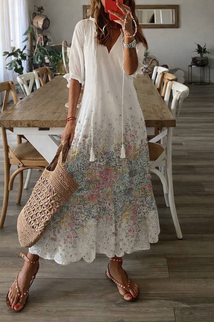 Floral Boho Maxi Dress