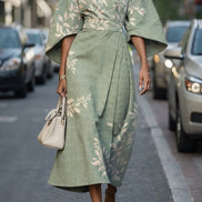 Moxlan Elegant Floral Dress