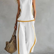 Aurene Linen Two-Piece Outfit