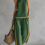 Aurene Linen Two-Piece Outfit