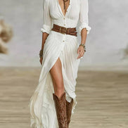 Marie Long-Sleeve Maxi Dress