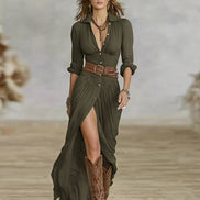 Marie Long-Sleeve Maxi Dress