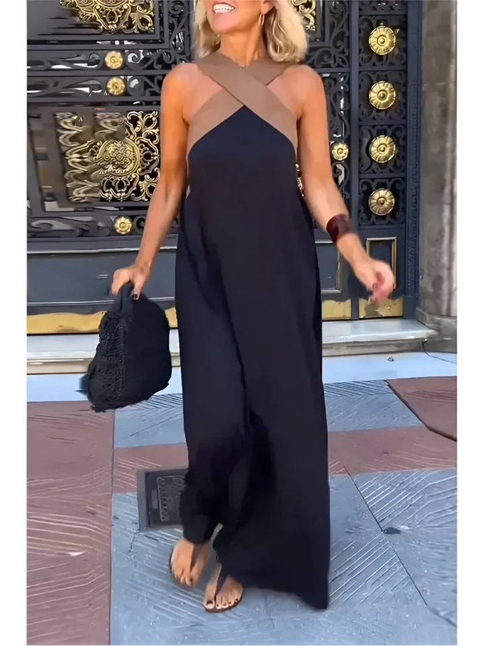 Delphine Crossover Casual Dress
