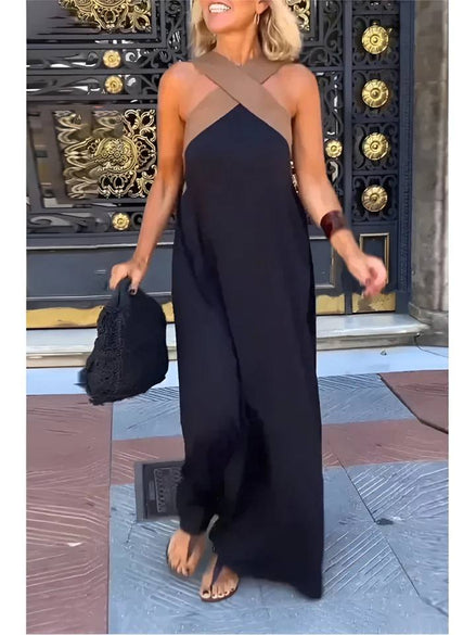 Delphine Crossover Casual Dress