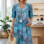 Rachel Vibrant Midi Dress