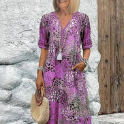Rachel Vibrant Midi Dress