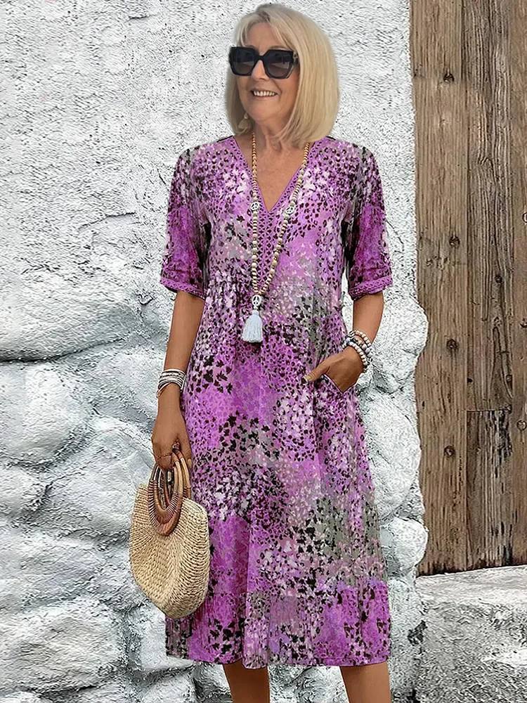 Rachel Vibrant Midi Dress