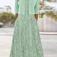 Mint Grace Midi Dress