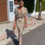 Golden Glow Maxi Dress