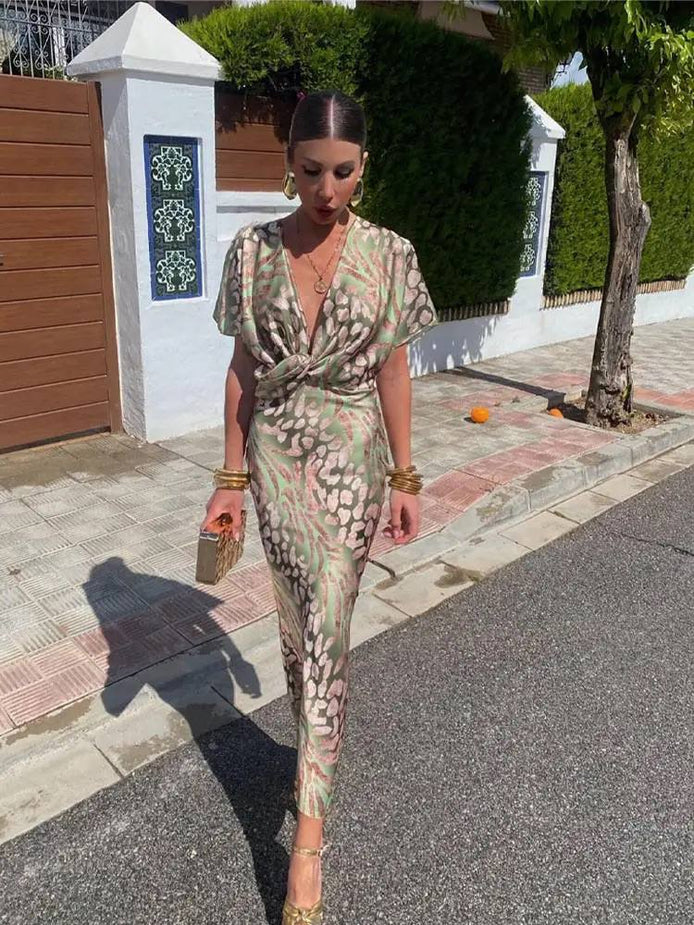 Golden Glow Maxi Dress