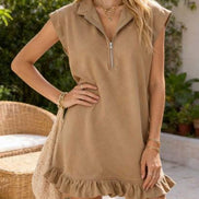 Chic Breeze Zip Dress