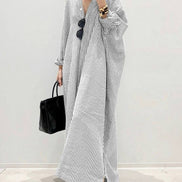 Relaxed Stripe Maxi Dress