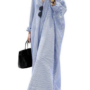 Relaxed Stripe Maxi Dress