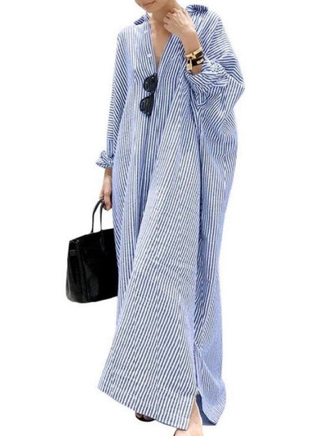 Relaxed Stripe Maxi Dress