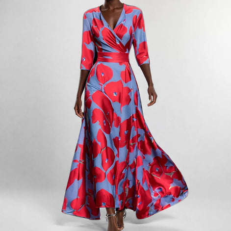 Elegant Floral Maxi Dress