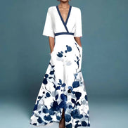Elegant Floral Maxi Dress