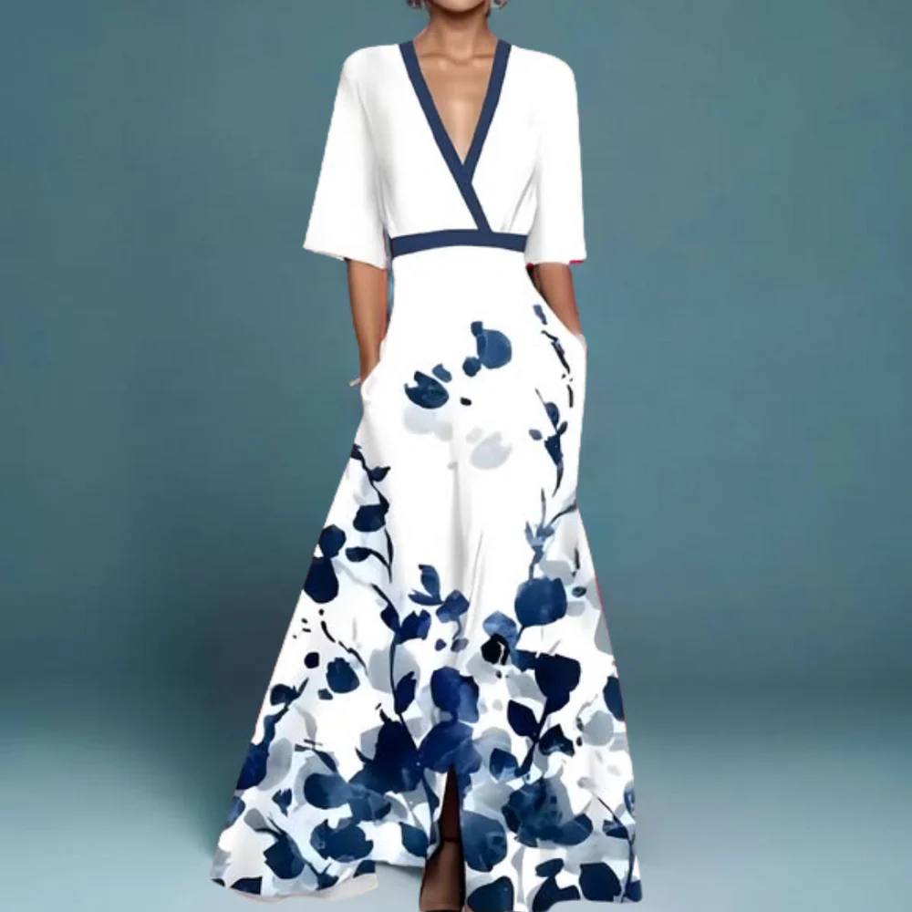 Elegant Floral Maxi Dress