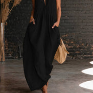 Relaxed Halter Maxi Dress