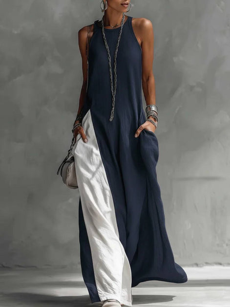 Flow Ease Sleeveless Maxi Dress