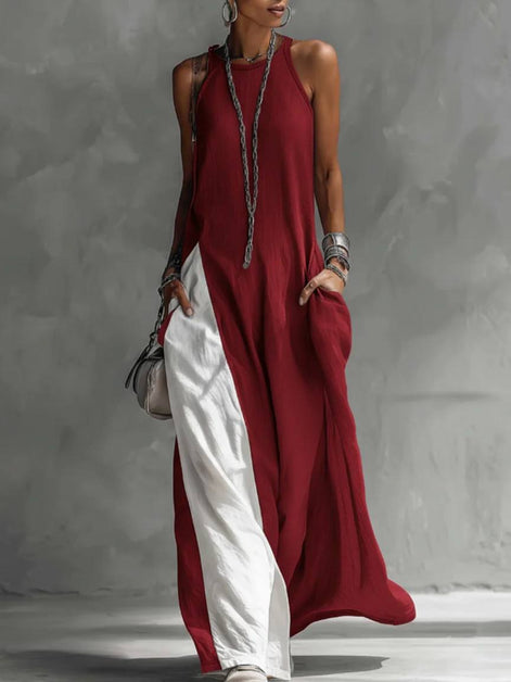 Flow Ease Sleeveless Maxi Dress