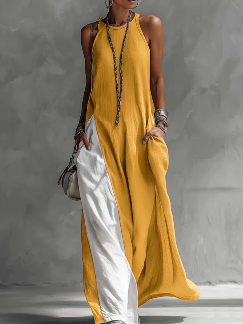 Flow Ease Sleeveless Maxi Dress
