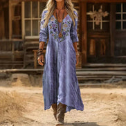 Bea Long Sleeve Vintage Casual Dress