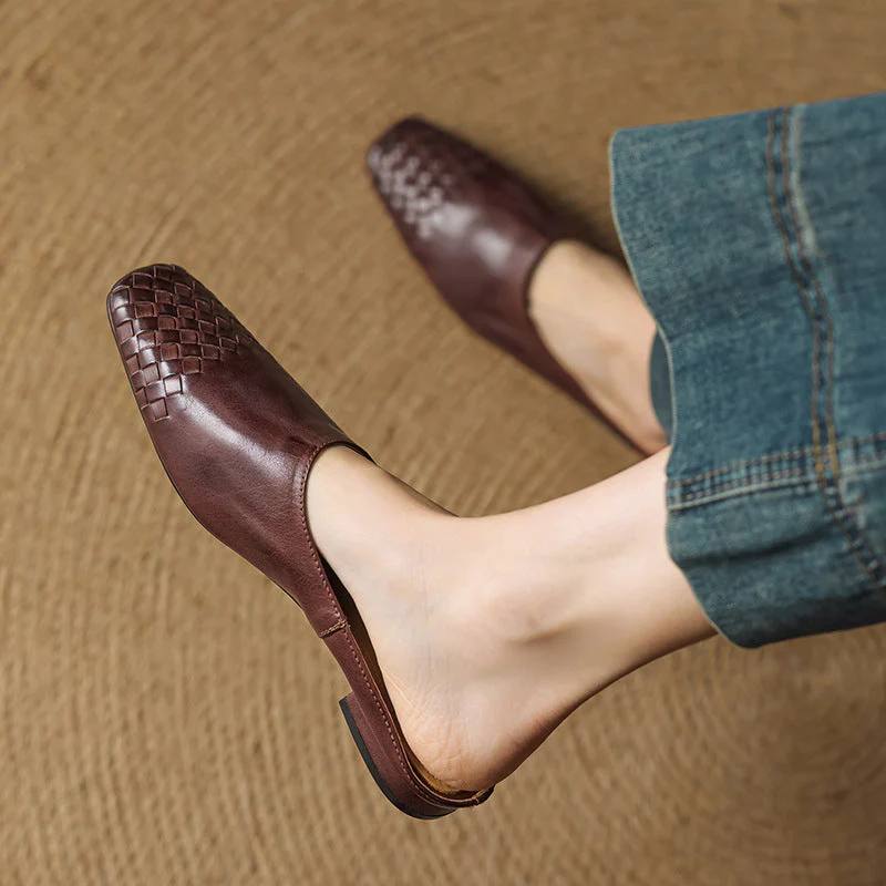 Velmirae Woven Slip-On Slides