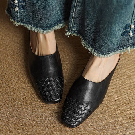 Velmirae Woven Slip-On Slides