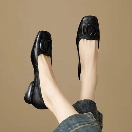 Sophia Elegant Leather Flats
