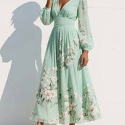 Olivia Floral Chiffon Dress