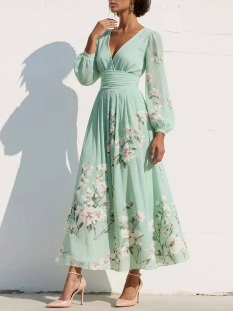 Olivia Floral Chiffon Dress