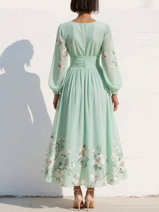 Olivia Floral Chiffon Dress