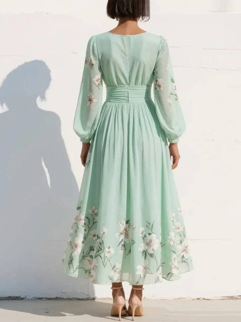 Olivia Floral Chiffon Dress